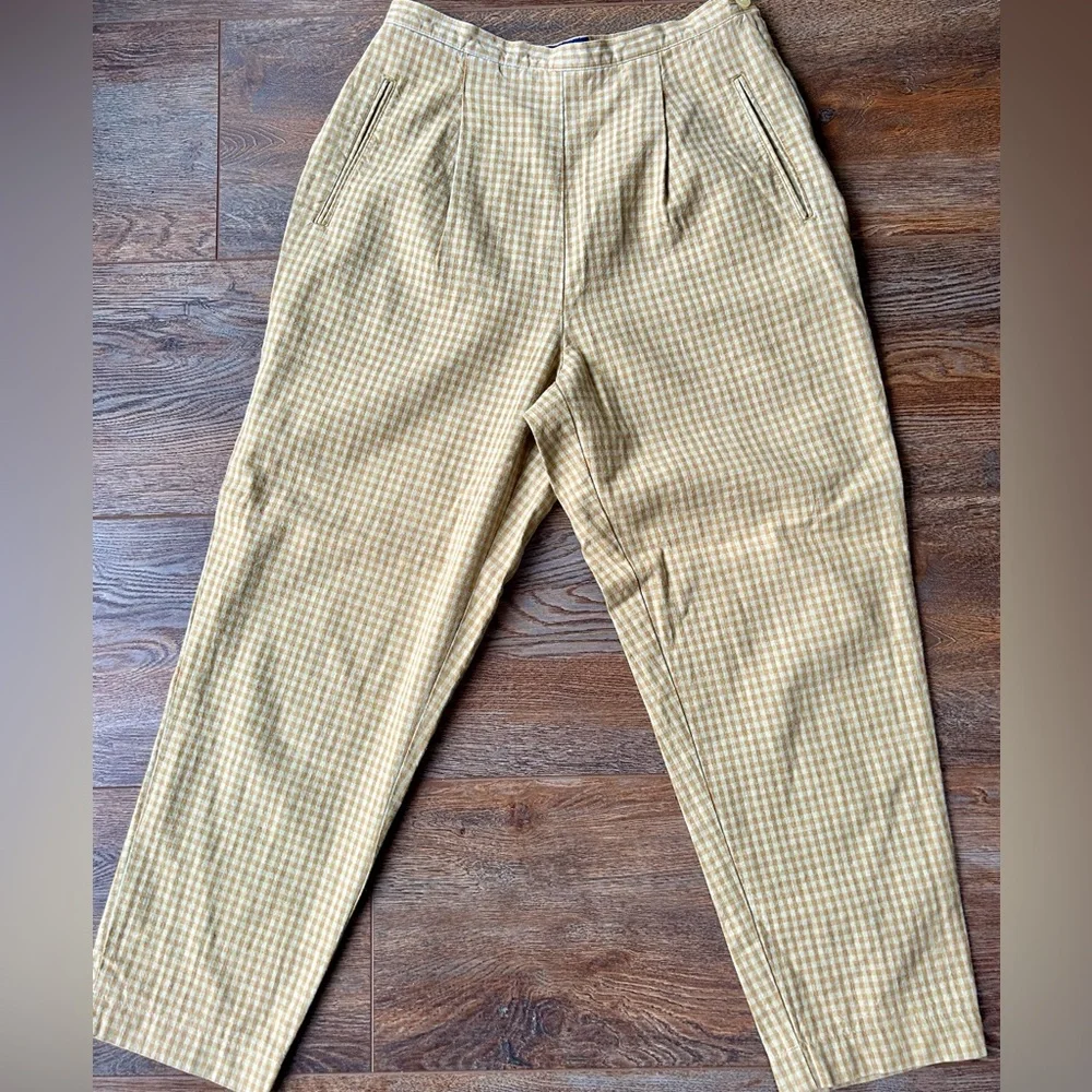 VINTAGE GAP Cotton Linen Cropped Pants - Picture 2 of 6